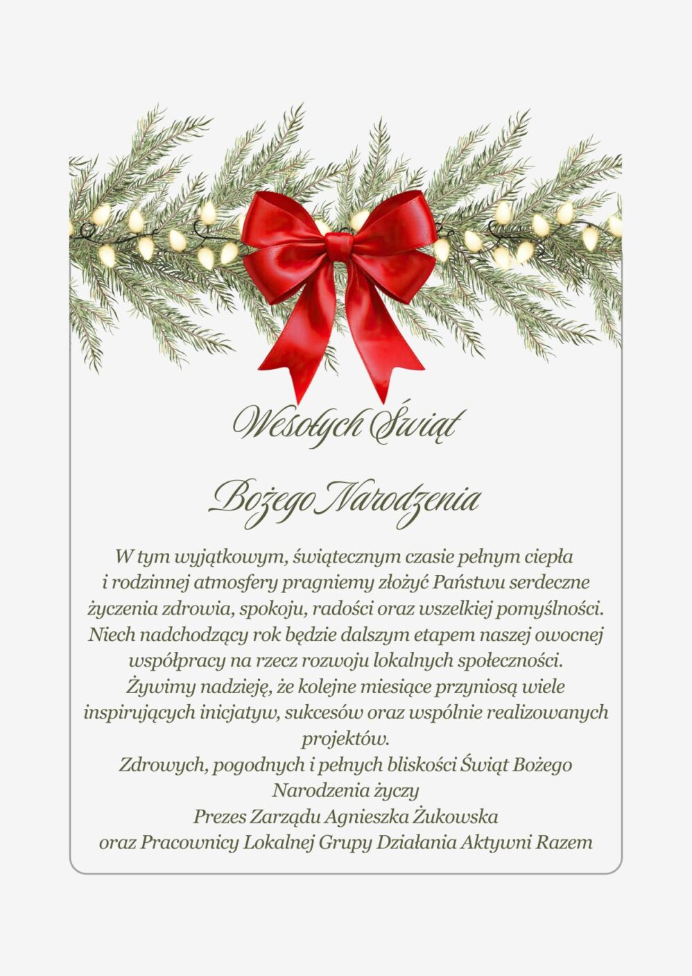 Życzenia Świąteczne